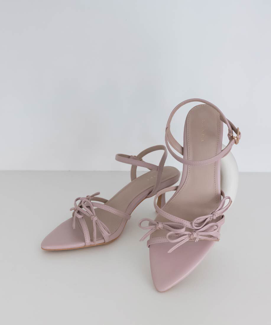  「ミニリボンナローストラップサンダル」|サンダル|