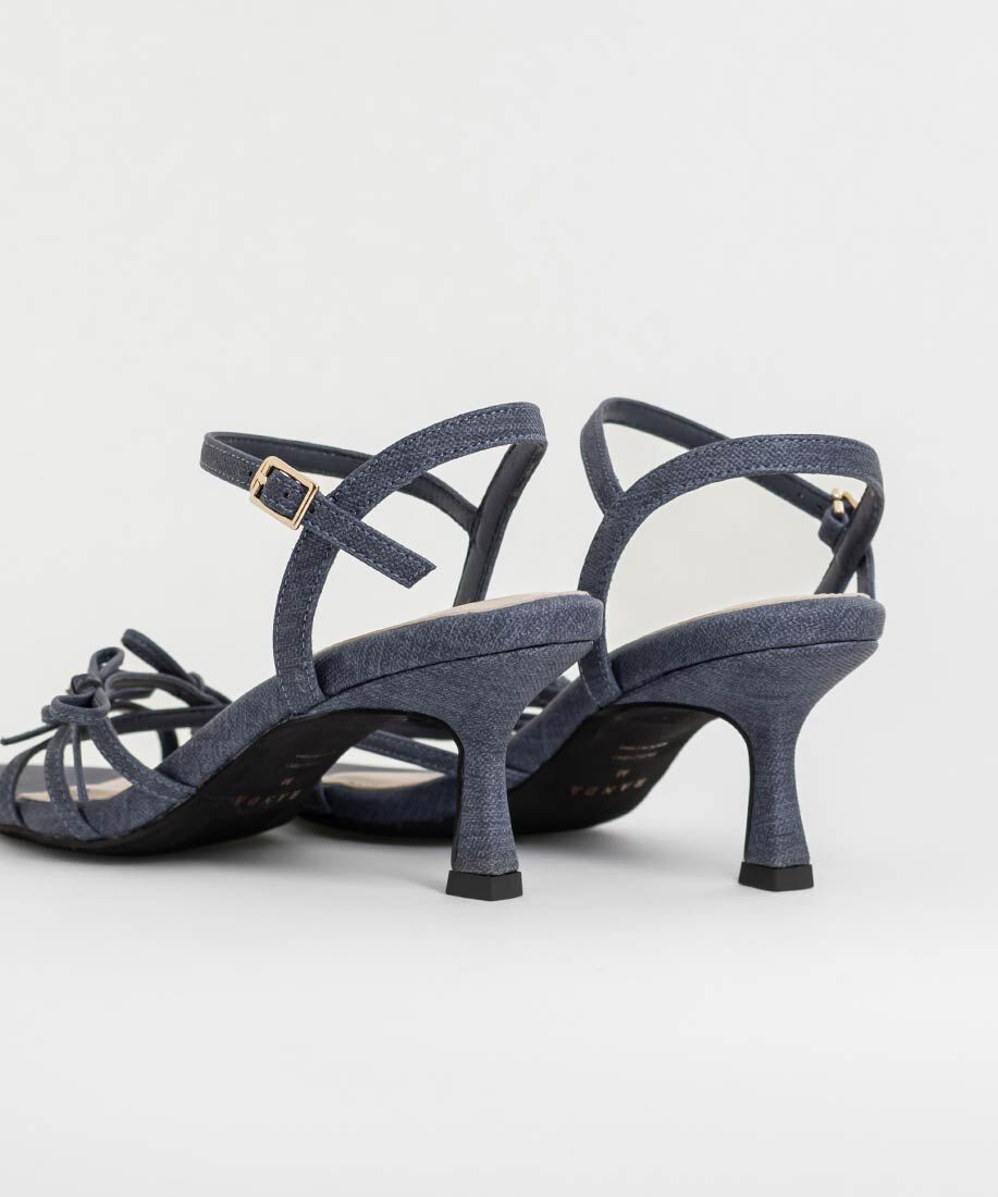  「ミニリボンナローストラップサンダル」|サンダル|