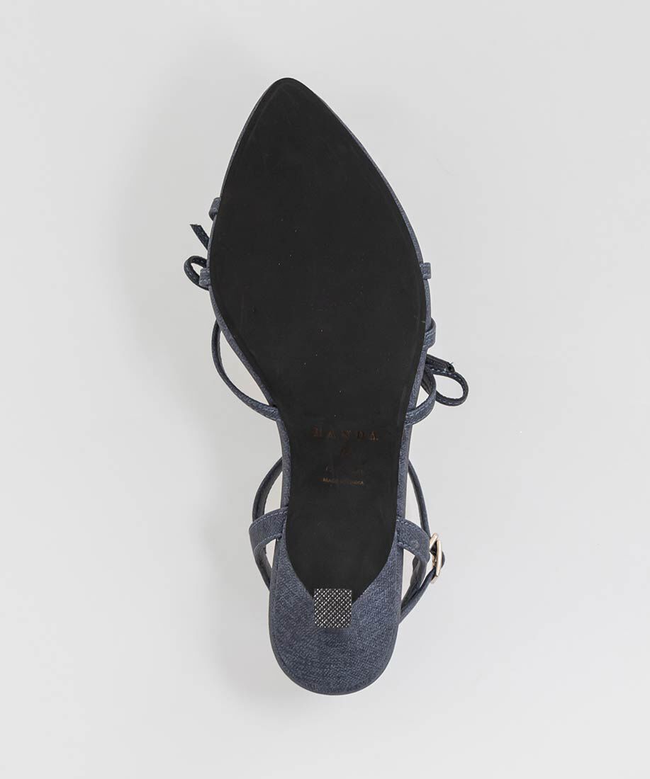  「ミニリボンナローストラップサンダル」|サンダル|