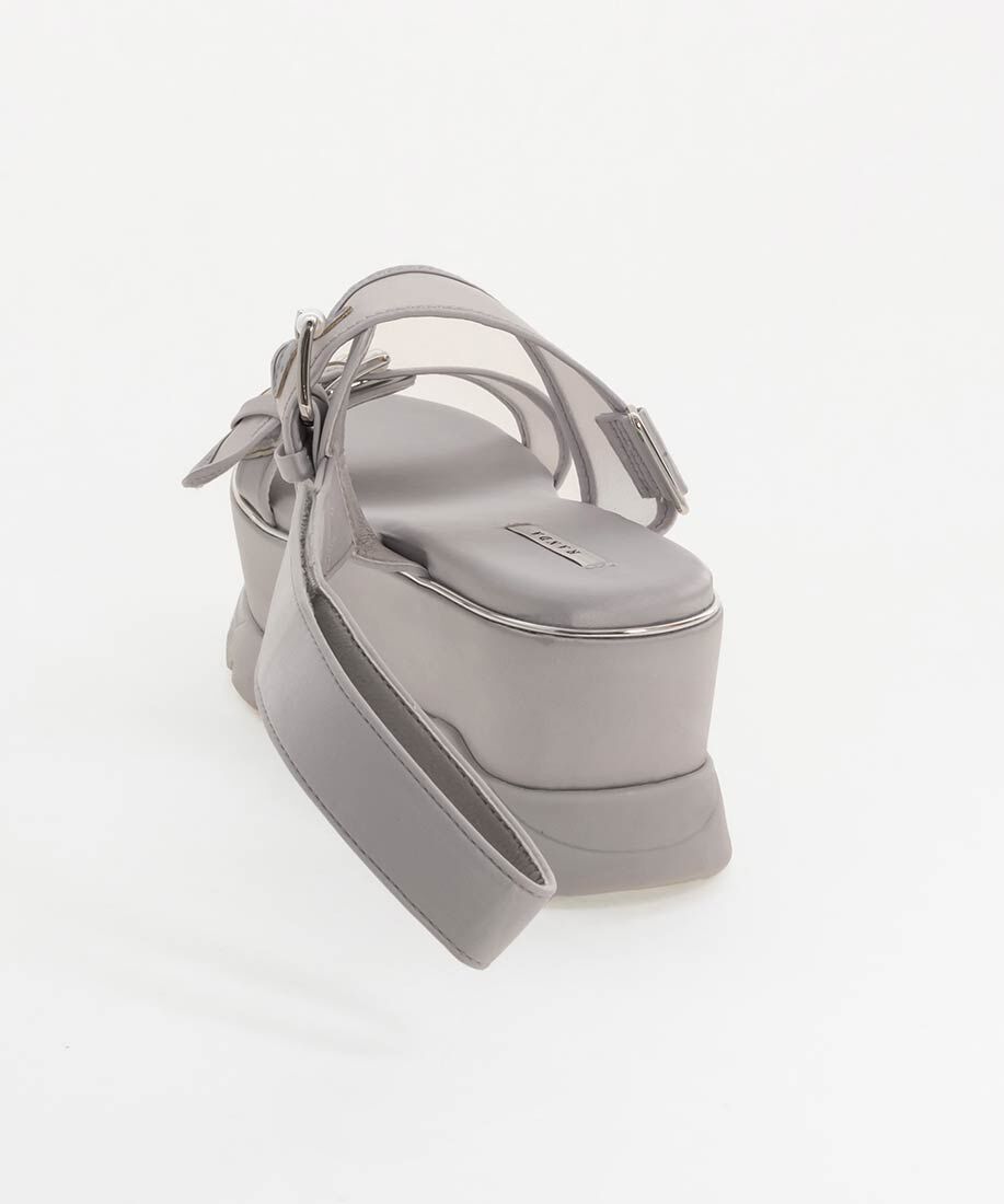  「パールバックルボリュームソールスポーツサンダル」|サンダル|