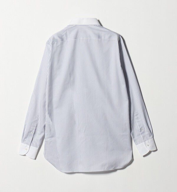 UNITED ARROWS「イージーケア AG キャンディーストライプ セミワイドカラー クレリックシャツ 抗菌防臭」|シャツ・ブラウス|