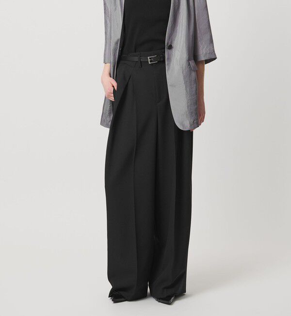 AEWEN MATOPH「＜AEWEN MATOPH＞インタックパンツ ウォッシャブル」|その他|BLACK