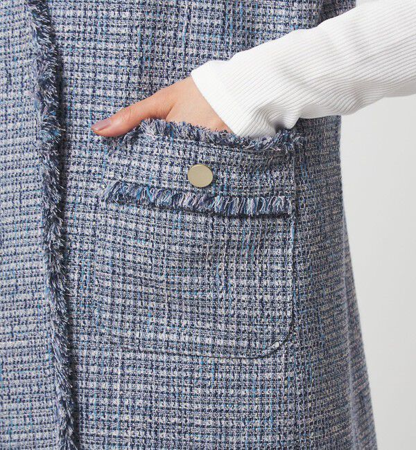 UNITED ARROWS green label relaxing「［size SHORTあり］ライト ツイードライク ジレ」|ベスト・ジレ|