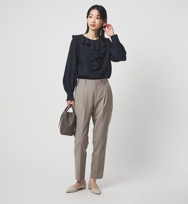 UNITED ARROWS green label relaxing「［size SHORT/TALLあり］カチリラ テーパードパンツ ウォッシャブル ストレッチ」|スラックス|