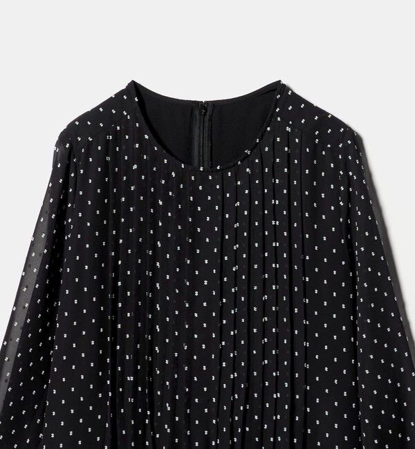 UNITED ARROWS green label relaxing「ドット シアー ティアード ワンピース」|ドレス|