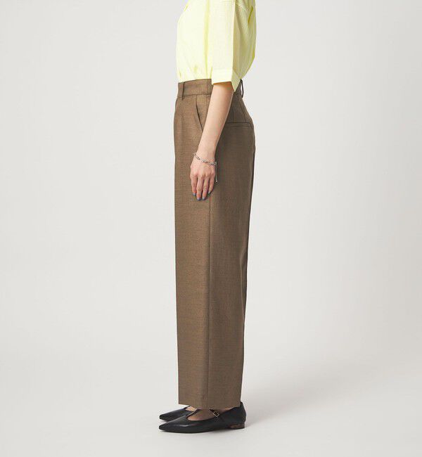 UNITED ARROWS green label relaxing「［size SHORT/TALLあり］リネンライク ストレート パンツ」|スラックス|