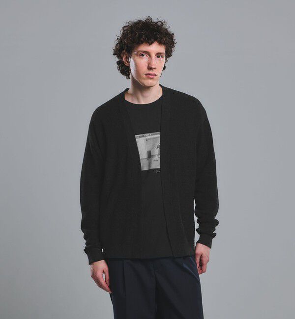 UNITED ARROWS green label relaxing「リネン アゼ イージーカーディガン」|カーディガン|BLACK