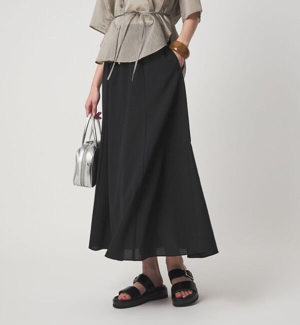 UNITED ARROWS green label relaxing「【結論シリーズ】ドライクロス フレアスカート［size SHORT/TALLあり］」|フレア|