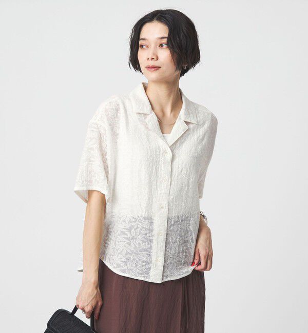 UNITED ARROWS green label relaxing「ジャガード シャツ」|シャツ・ブラウス|