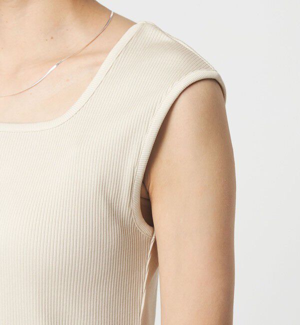 UNITED ARROWS green label relaxing「ブライトリブ デコルテ フレンチスリーブ プルオーバー カットソー」|Tシャツ・カットソー|