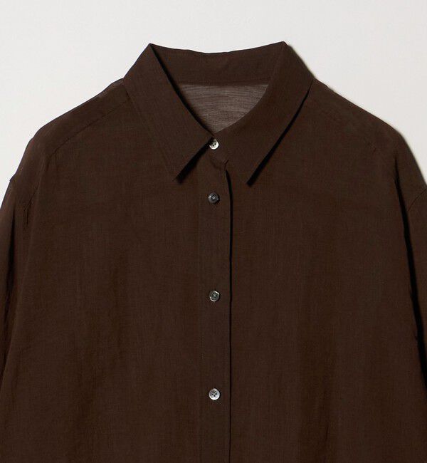 UNITED ARROWS green label relaxing「［size SHORTあり］ラミーライク シャツ 通気性」|シャツ・ブラウス|