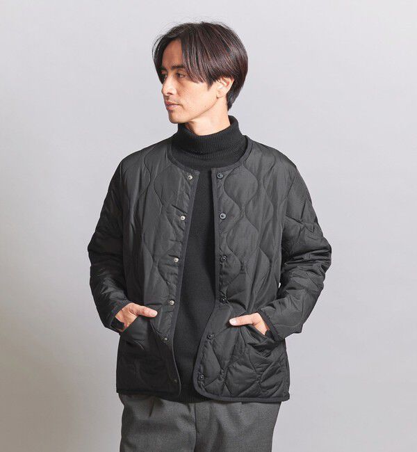 BEAUTY&YOUTH UNITED ARROWS「＜TAION＞ ミリタリー クルーネック ダウンジャケット」|その他|BLACK