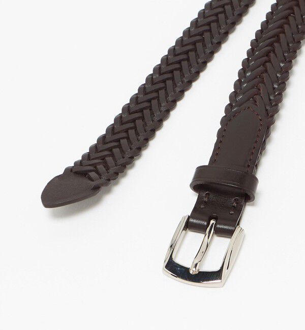 BEAUTY&YOUTH UNITED ARROWS「レザー メッシュ ベルト 25mm」|ベルト|