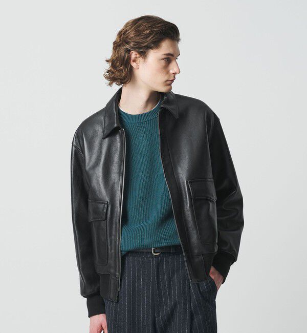 BEAUTY&YOUTH UNITED ARROWS「シープ レザー A-2 ジャケット」|その他|