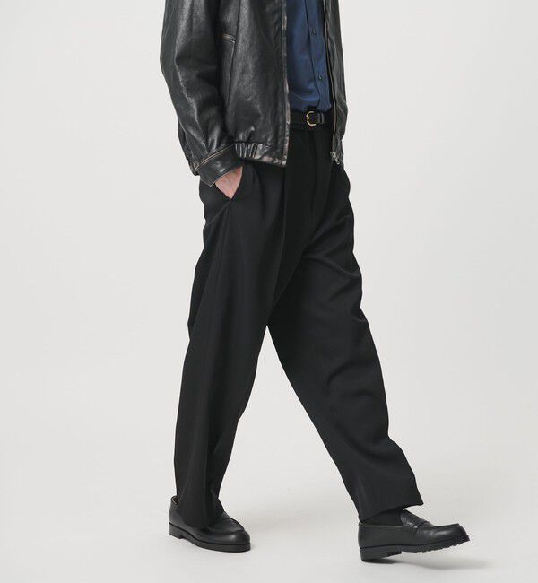 BEAUTY&YOUTH UNITED ARROWS「HI‐LINE ウーステッド ハイウエスト スラックス 26SS」|チノ|