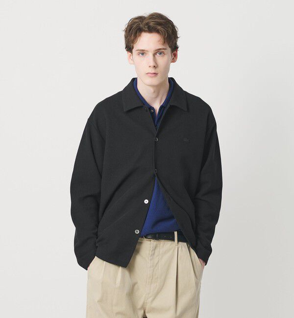 BEAUTY&YOUTH UNITED ARROWS「＜LACOSTE for BEAUTY&YOUTH＞ワントーン シャツ ジャケット」|カーディガン|