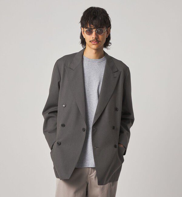 STEVEN ALAN「＜Steven Alan＞ ウール オックスフォード ダブルブレステッド 6B ジャケット」|テーラードジャケット|