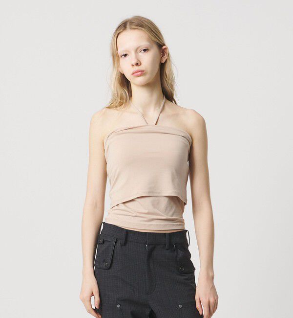 ATTISESSION「＜ATTISESSION＞ネックストラップ チューブトップ」|チューブトップ|