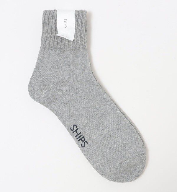 SHIPS「SHIPS: SINKER パイル ソックス」|ソックス|グレー