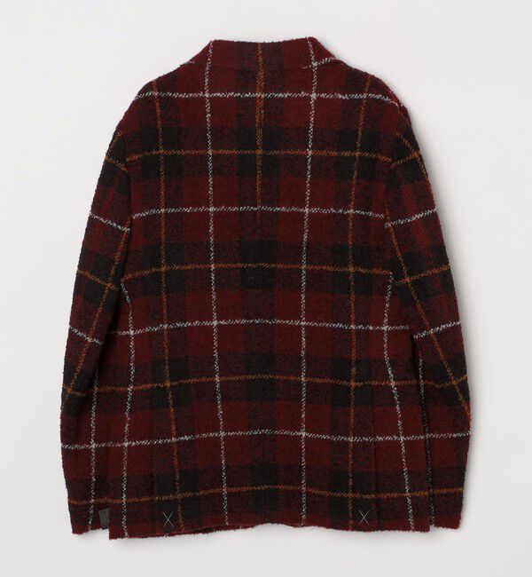 SHIPS「GIANFRANCO BOMMEZZADRI: ブークレ タータンチェック ジャケット」|テーラードジャケット|