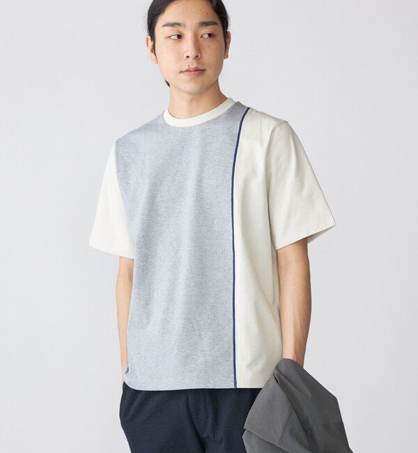 SHIPS「SHIPS: スイッチ パネル Tシャツ」|Tシャツ・カットソー|オフホワイト