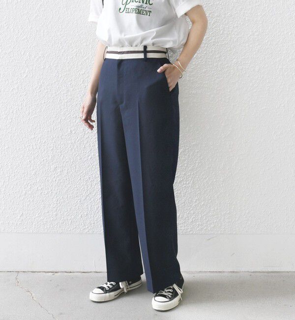 SHIPS any「SHIPS any:〈洗濯機可能〉オックス ウエスト ライン パンツ」|その他|