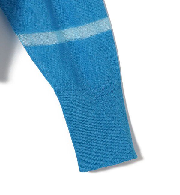 SHIPS for women「〈手洗い可能〉シアー ライン Vネック カーディガン」|カーディガン|