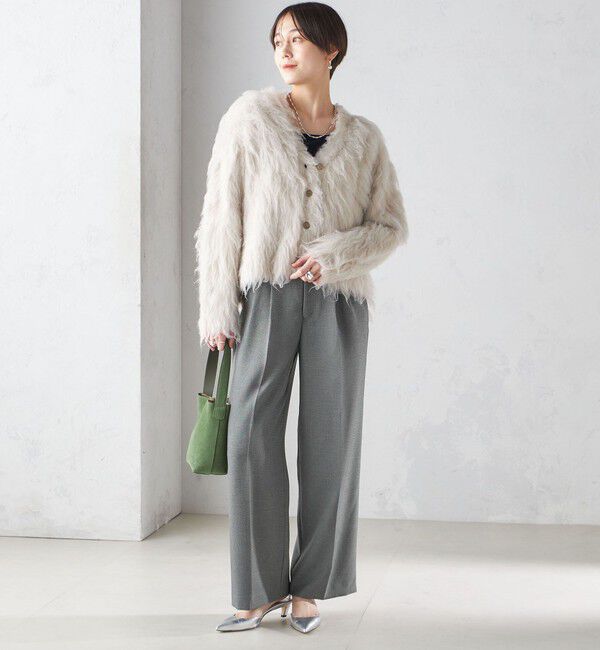 SHIPS for women「〈手洗い可能〉シャギー ファー カーディガン」|カーディガン|