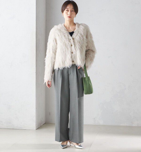 SHIPS for women「〈手洗い可能〉シャギー ファー カーディガン」|カーディガン|