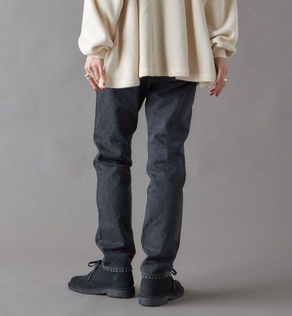 SHIPS for women「SHIPS NINE CASE:ナロー デニム（ブラック）」|デニム|