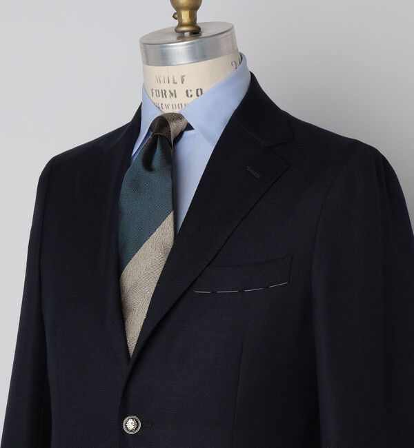 SHIPS「SHIPS: シルク ヘリンボーン ワイド ストライプ ネクタイ」|ネクタイ・蝶ネクタイ|