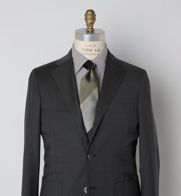 SHIPS「SHIPS: シルク ヘリンボーン ワイド ストライプ ネクタイ」|ネクタイ・蝶ネクタイ|