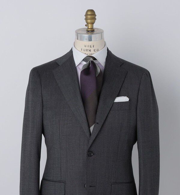 SHIPS「SHIPS: シルク ヘリンボーン ワイド ストライプ ネクタイ」|ネクタイ・蝶ネクタイ|