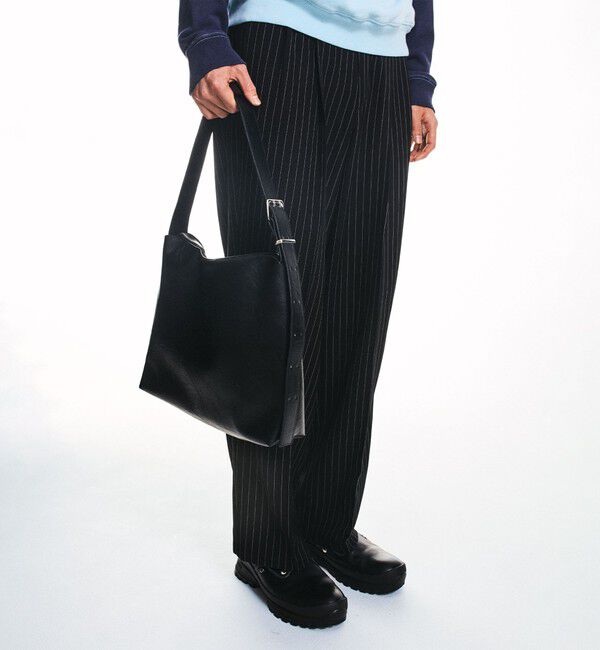 SHIPS「City Ambient Products: ツイル 2タック ワイド スラックス」|スラックス|