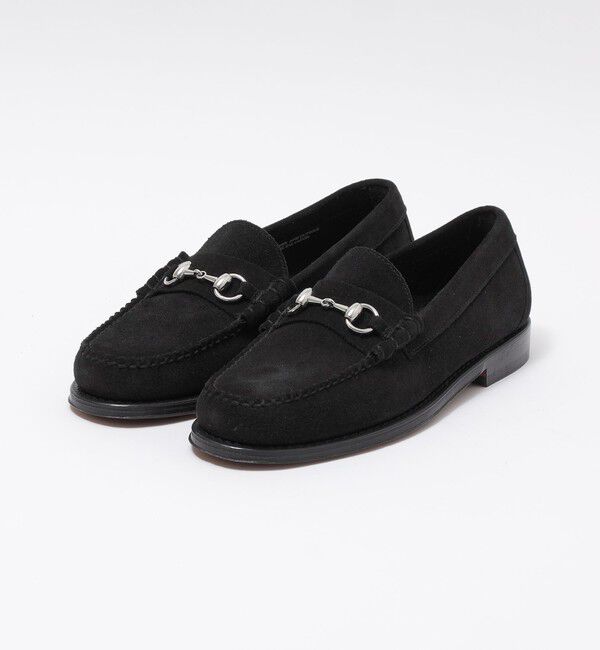 SHIPS「【SHIPS別注】BASS: スエード ビット ローファー」|その他|ブラック