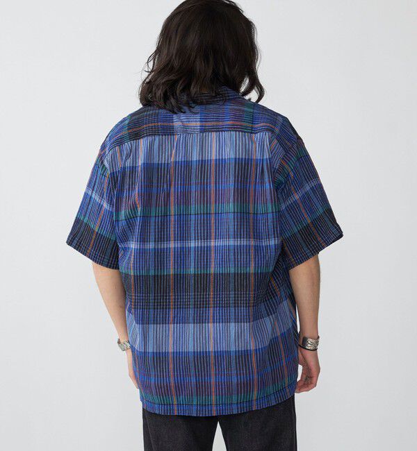 SHIPS「SHIPS: ボイル ビッグ チェック レギュラーカラー ウィークエンド ショートスリーブ シャツ」|シャツ・ブラウス|