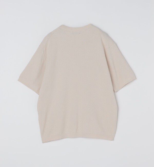 SHIPS「SHIPS:〈手洗い可能〉リネン バスケット ニット Tシャツ」|Tシャツ・カットソー|