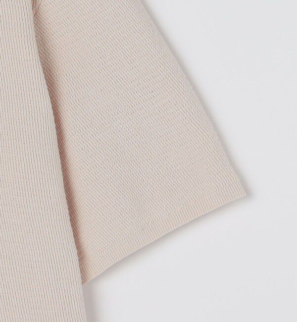 SHIPS「SHIPS:〈手洗い可能〉リネン バスケット ニット Tシャツ」|Tシャツ・カットソー|