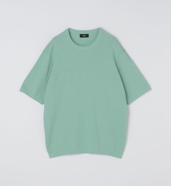 SHIPS「SHIPS:〈手洗い可能〉リネン バスケット ニット Tシャツ」|Tシャツ・カットソー|