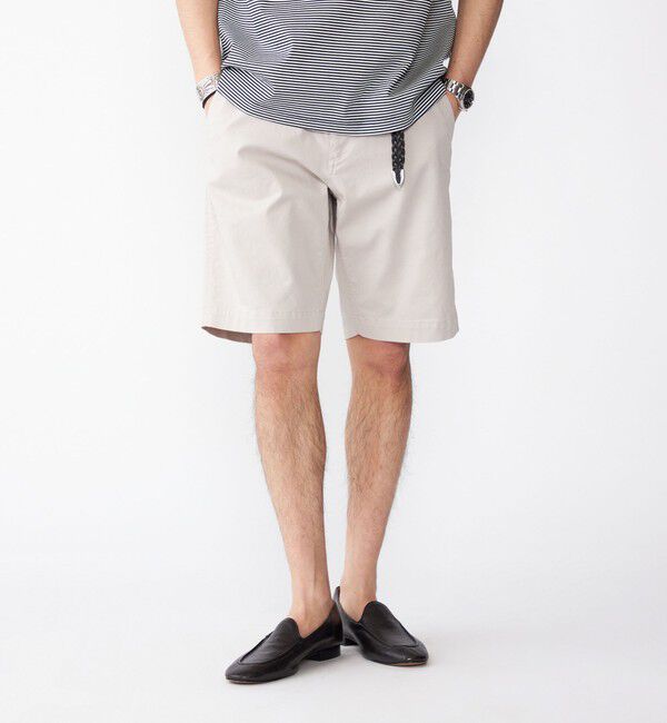 SHIPS「SHIPS: コンパクト チノ ショーツ」|チノ|ライトグレー