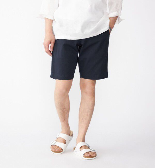 SHIPS「SHIPS: コンパクト チノ ショーツ」|チノ|ネイビー