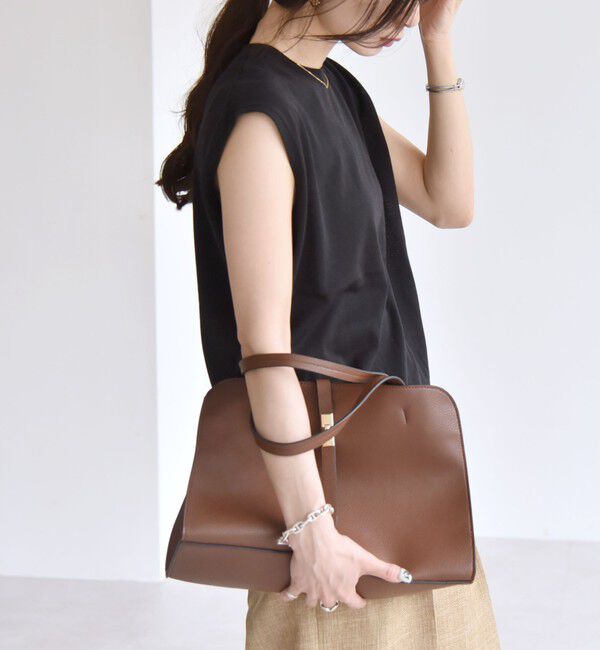 quaranciel「quaranciel:〈接触冷感/手洗い可能〉フレンチスリーブ ベーシック シアー ニット プルオーバー」|ニット・セーター|