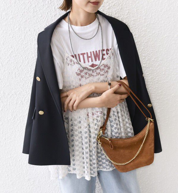 SHIPS for women「〈手洗い可能〉フラワー チュール 刺繍 チュニック ワンピース」|チュニック|