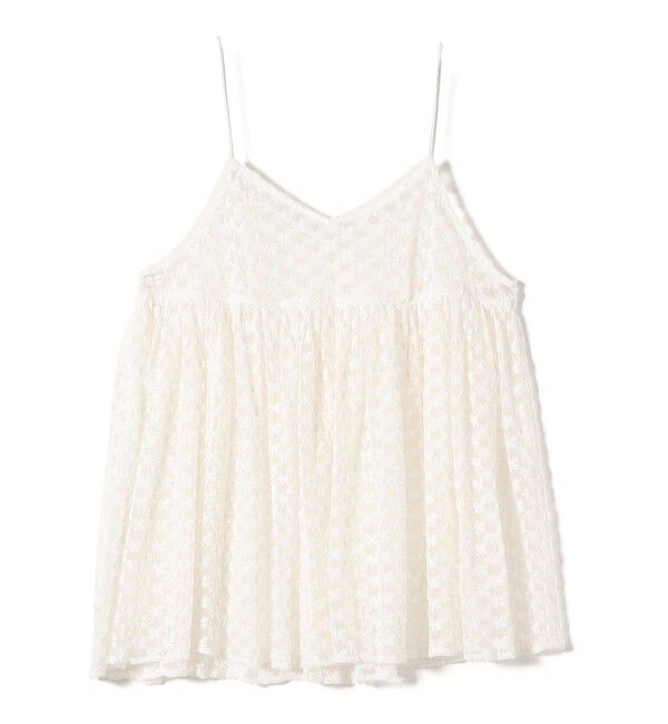 SHIPS for women「〈手洗い可能〉フラワー チュール 刺繍 チュニック ワンピース」|チュニック|