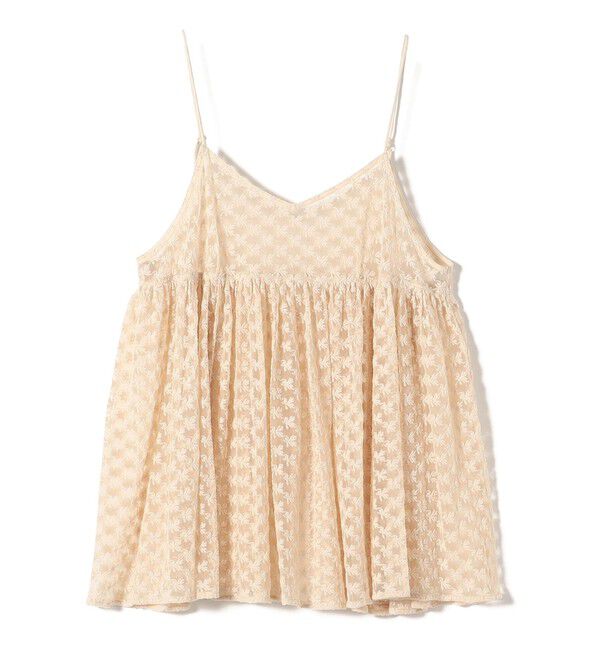 SHIPS for women「〈手洗い可能〉フラワー チュール 刺繍 チュニック ワンピース」|チュニック|