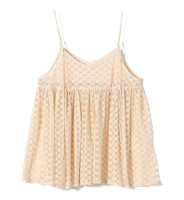 SHIPS for women「〈手洗い可能〉フラワー チュール 刺繍 チュニック ワンピース」|チュニック|