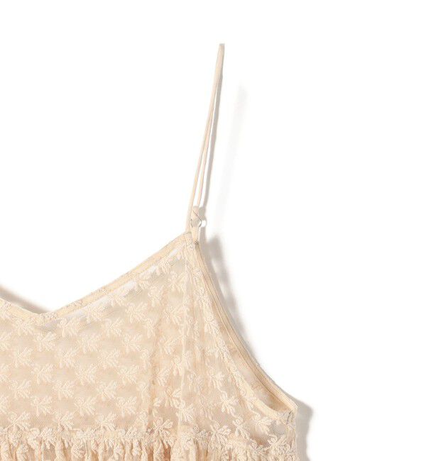 SHIPS for women「〈手洗い可能〉フラワー チュール 刺繍 チュニック ワンピース」|チュニック|