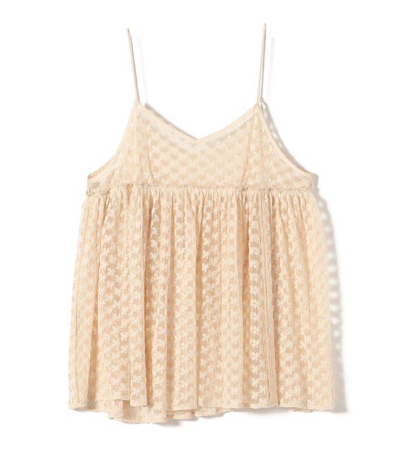 SHIPS for women「〈手洗い可能〉フラワー チュール 刺繍 チュニック ワンピース」|チュニック|