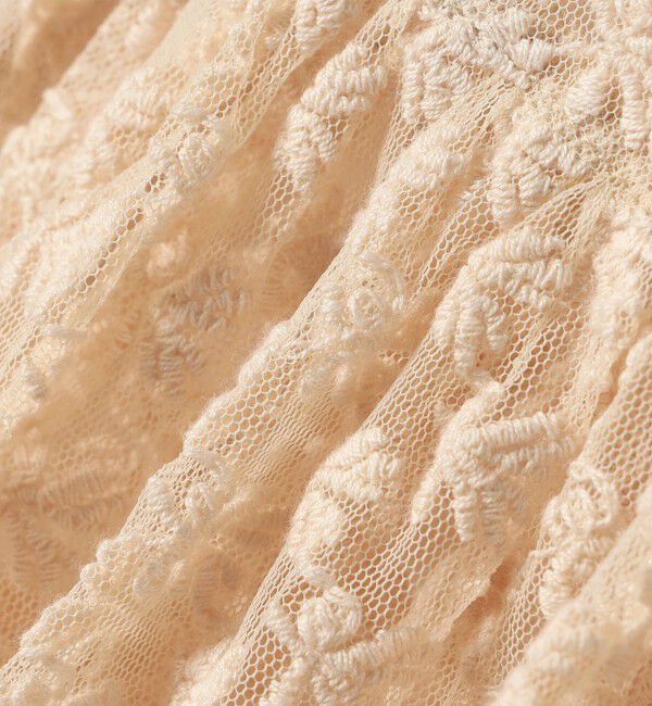 SHIPS for women「〈手洗い可能〉フラワー チュール 刺繍 チュニック ワンピース」|チュニック|