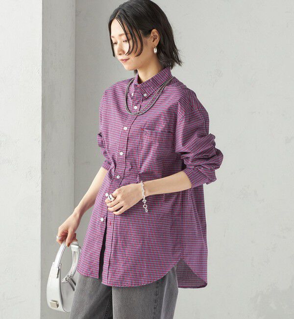 SHIPS for women「【SHIPS別注】LOGAN KNITTING MILLS:〈洗濯機可能〉チェック シャツ」|シャツ・ブラウス|